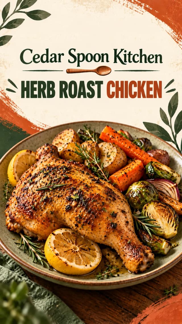 Herb roast chicken